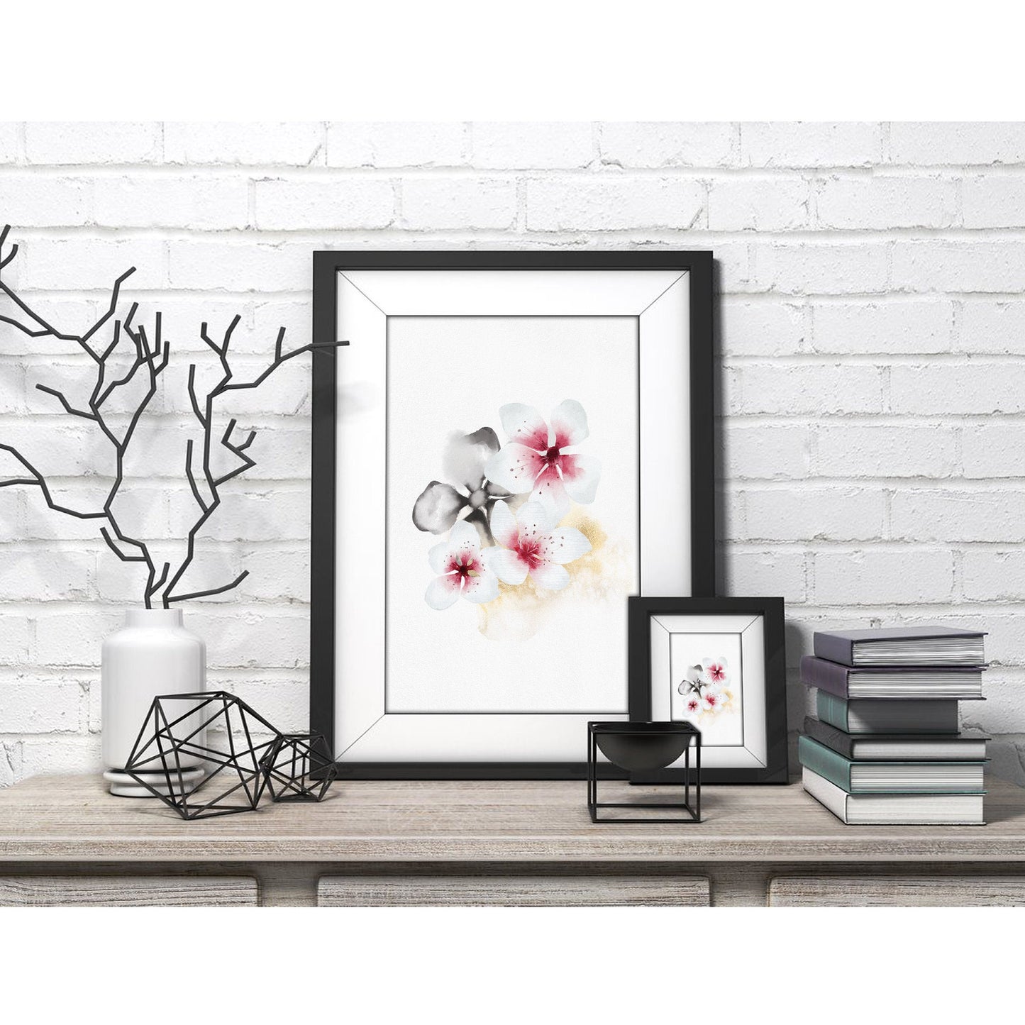 Sakura Kiss Watercolor Art Print