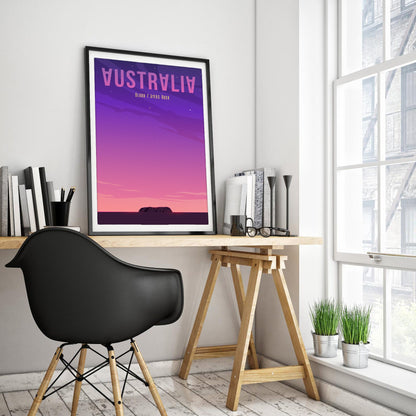 Uluru Sunset - Australia Art Print