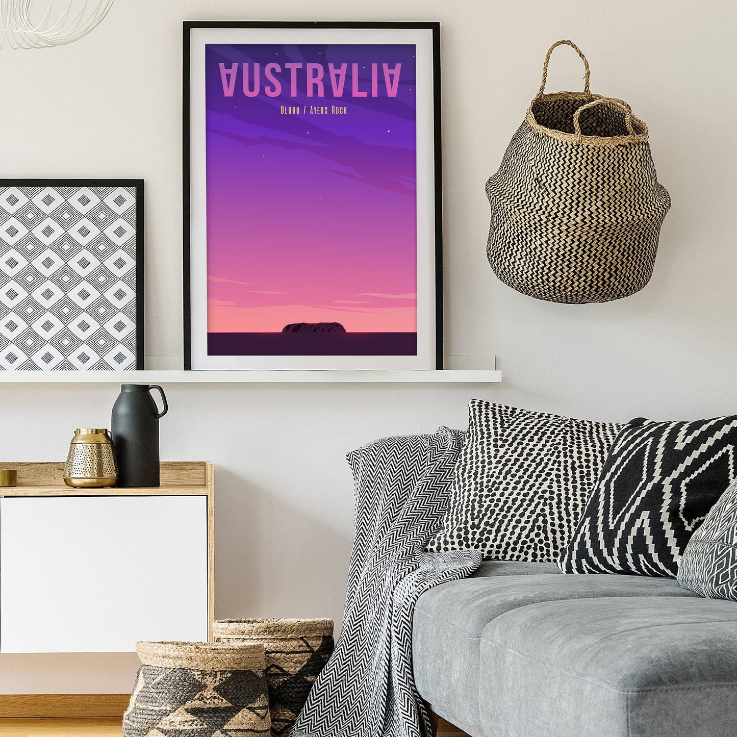 Uluru Sunset - Australia Art Print