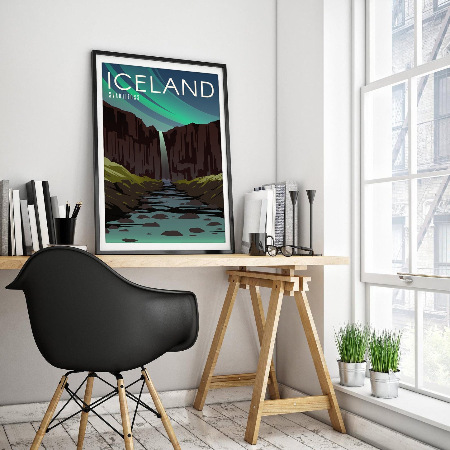 Icelandic Canyon - Iceland Art Print