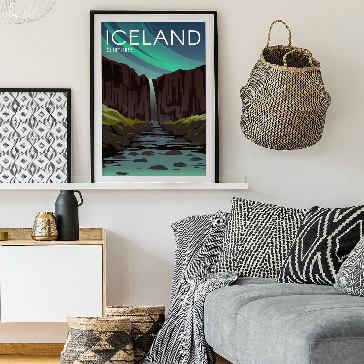 Icelandic Canyon - Iceland Art Print