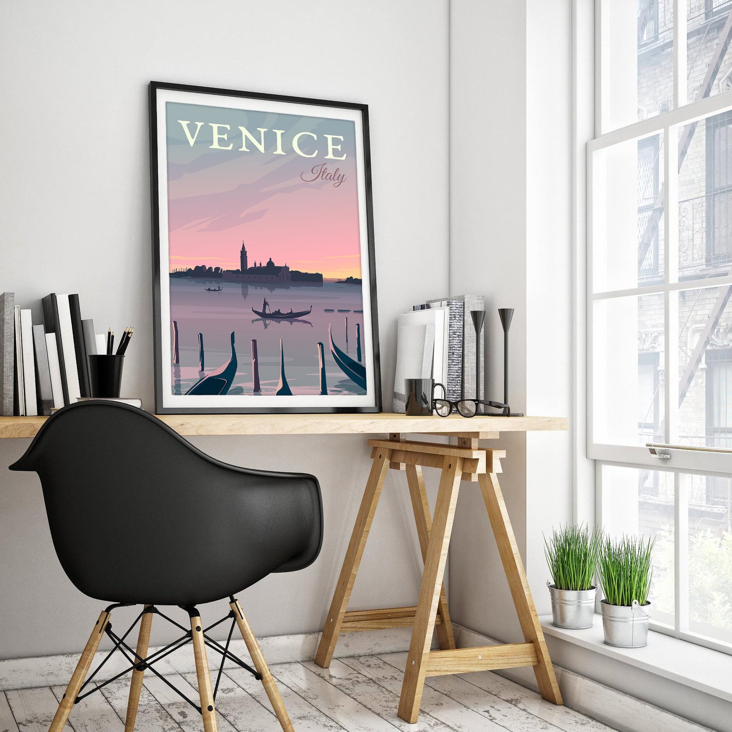 Venice Serene Sunset Art Print