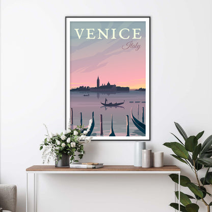 Venice Serene Sunset Art Print