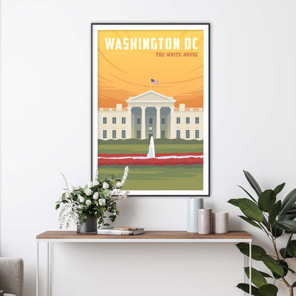 Washington DC Iconic Landmarks Art Print