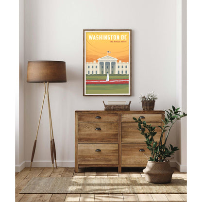 Washington DC Iconic Landmarks Art Print