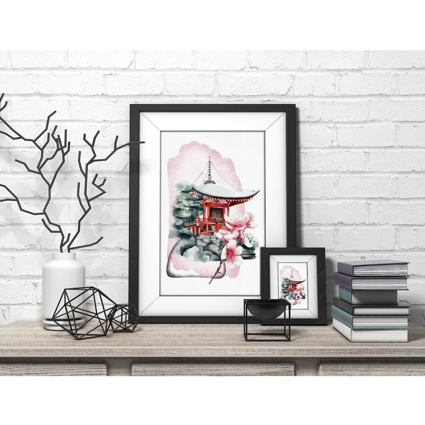 Zen Retreat & Sakura Bliss Art Print