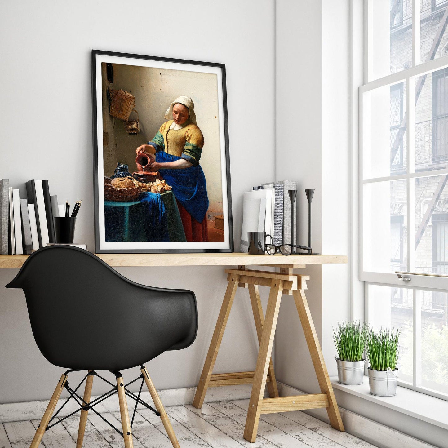 The Milkmaid by Johannes Vermeer Art Print