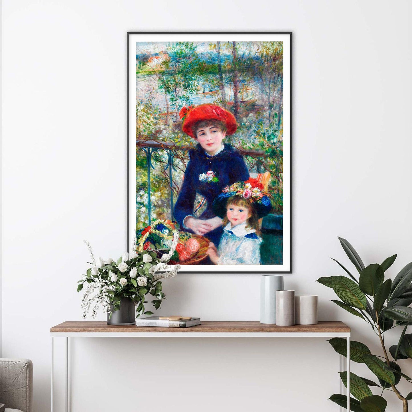 Two Sisters by Pierre-Auguste Renoir Art Print