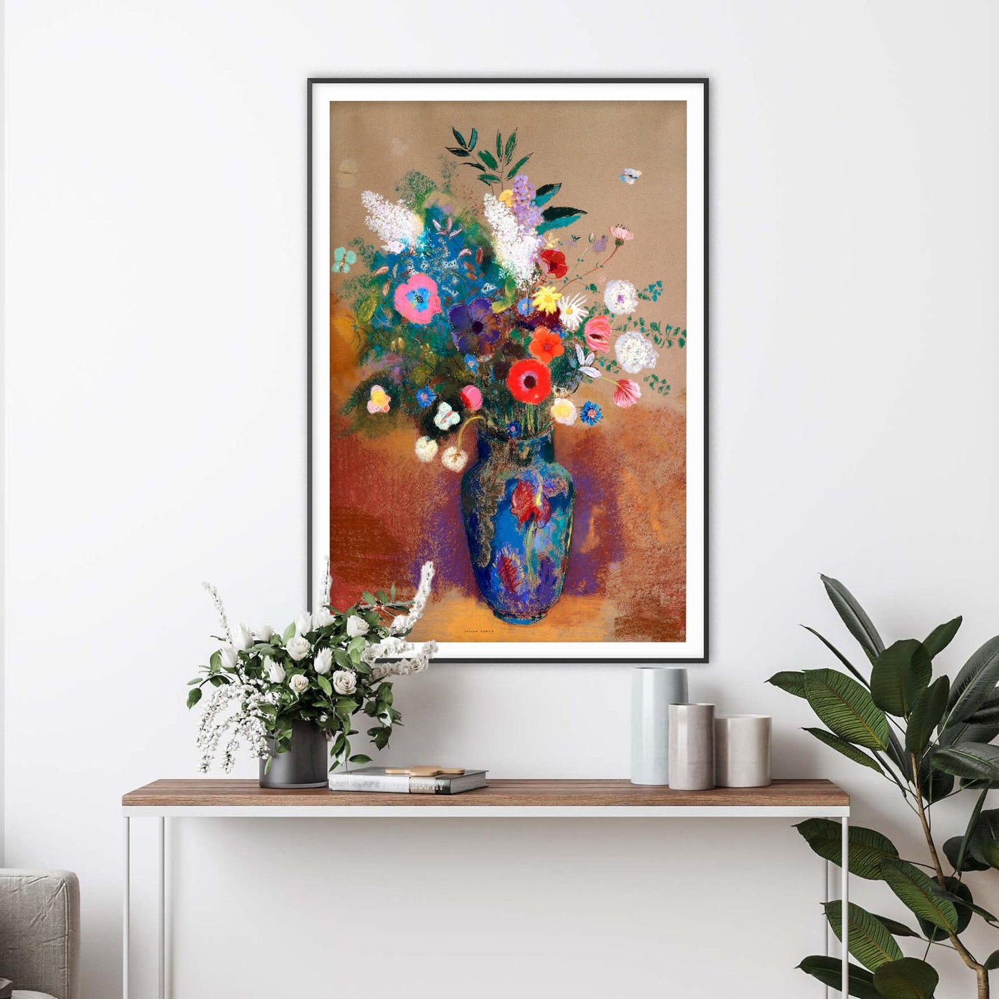 Bouquet of Flowers by Odilon Redon Art Print