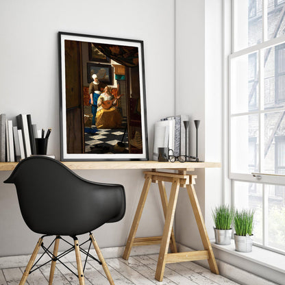 The Love Letter by Johannes Vermeer Art Print