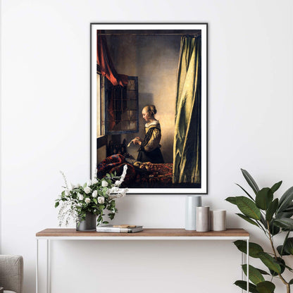 Girl Reading a Letter by an Open Window Print - Johannes Vermeer - Art Print