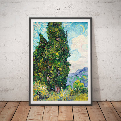 Cypresses by Vincent Van Gogh Art Print