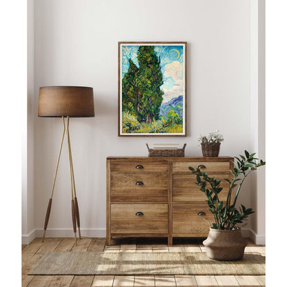 Cypresses by Vincent Van Gogh Art Print