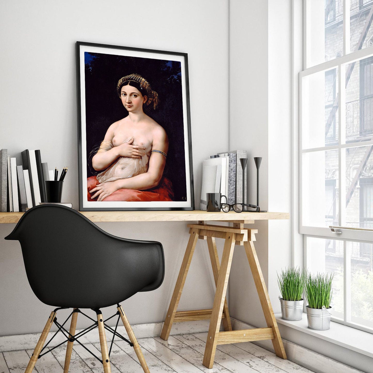 La Fornarina by Raphael Art Print