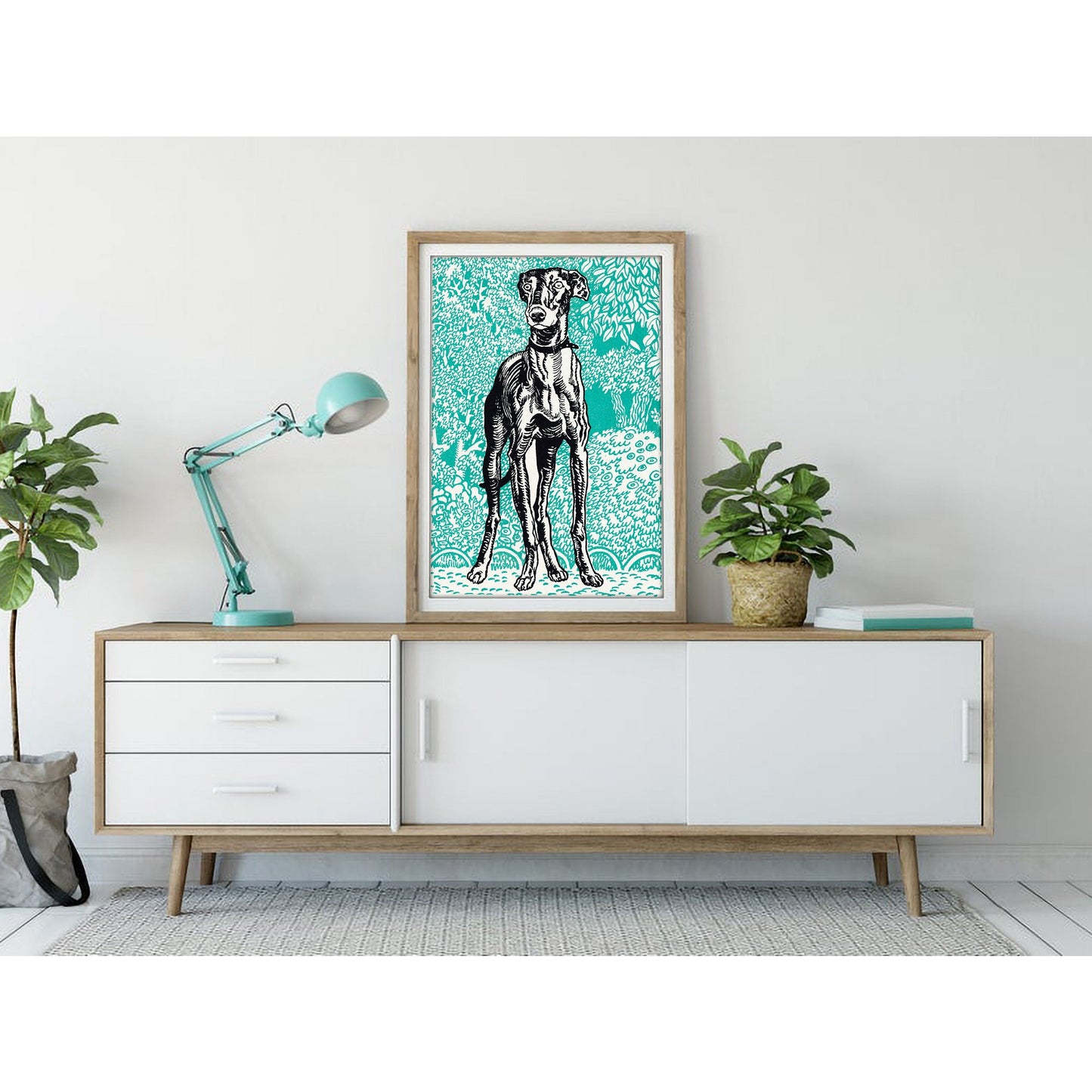 Greyhound by Moriz Jung Art Print