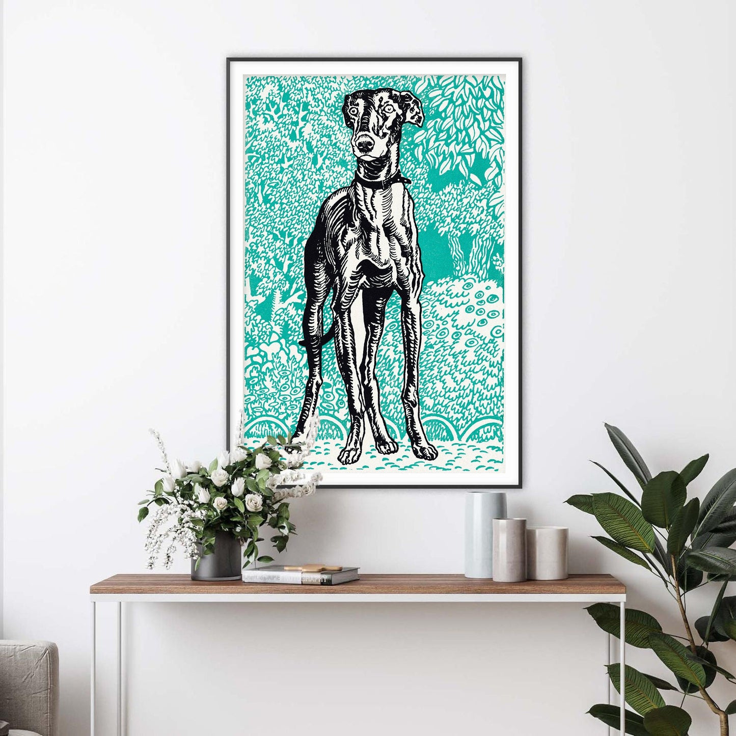 Greyhound by Moriz Jung Art Print