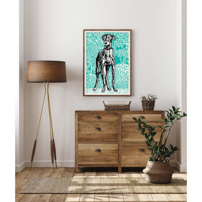 Greyhound by Moriz Jung Art Print