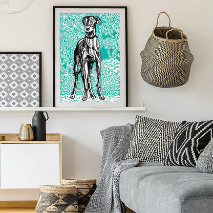 Greyhound by Moriz Jung Art Print