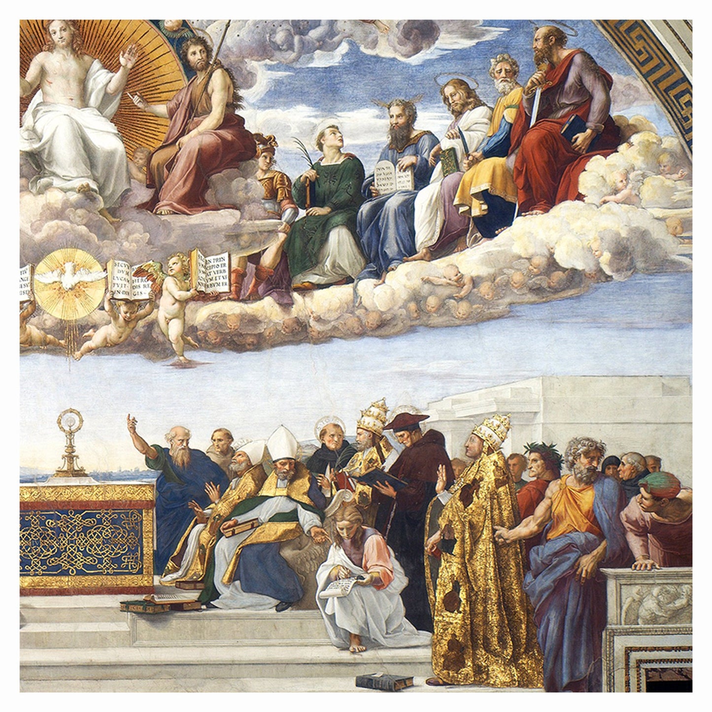 Disputation of the Holy Sacrament by Raphael Art Print