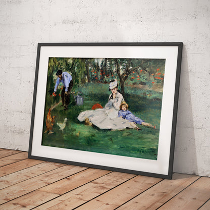 The Monet Family - Claude Monet - Art Print