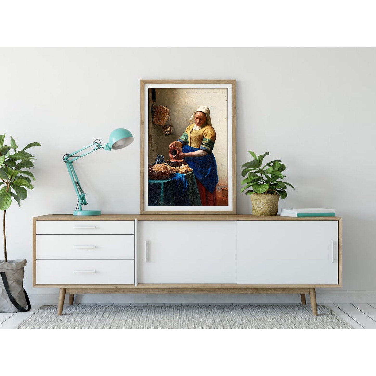 The Milkmaid by Johannes Vermeer Art Print