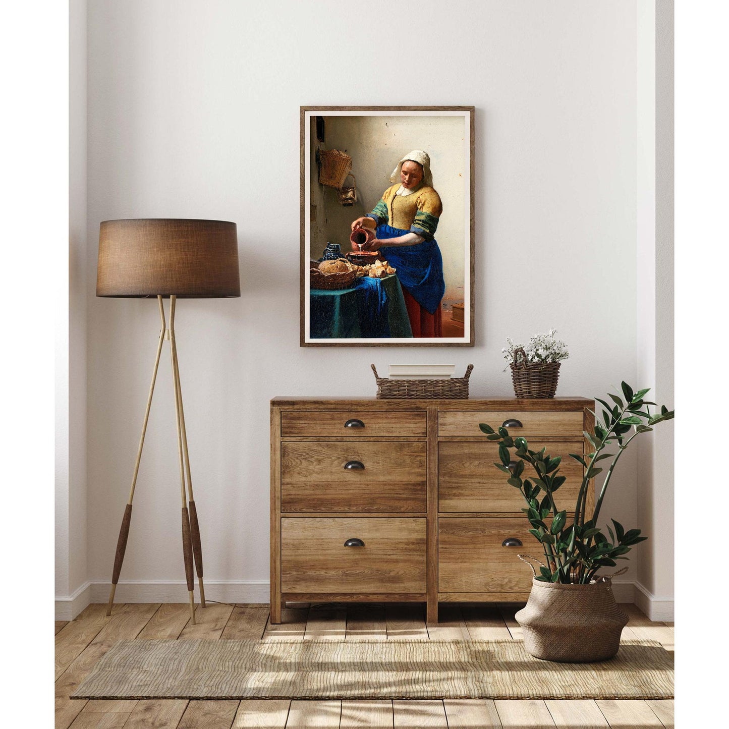 The Milkmaid by Johannes Vermeer Art Print