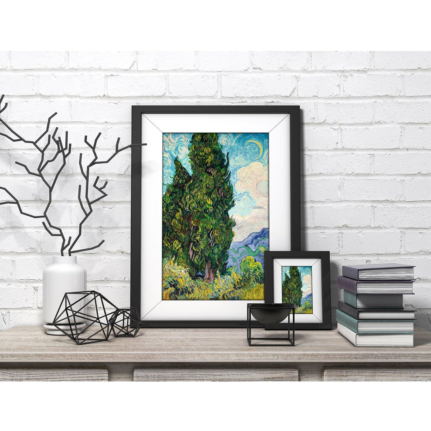 Cypresses by Vincent Van Gogh Art Print