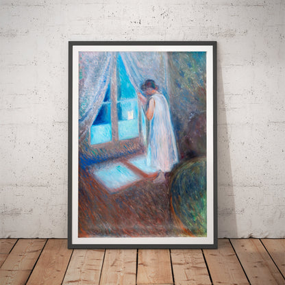 The Girl by the Window by Edvard Munch Art Print