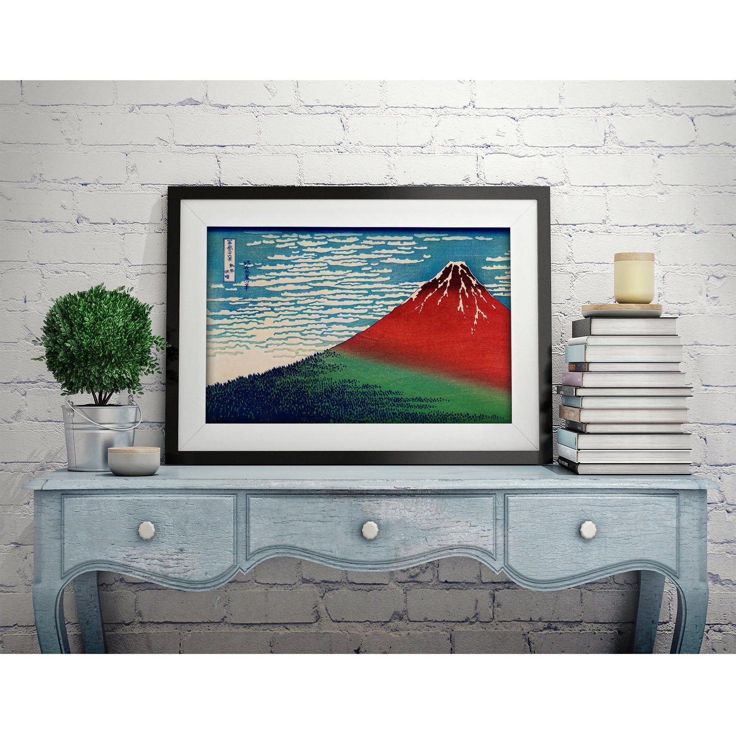 Fine Wind, Clear Morning - Red Fuji by Katsushika Hokusai Art Print