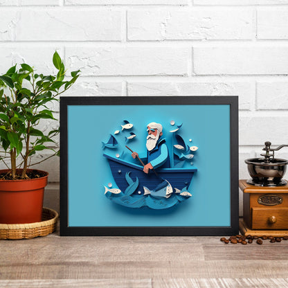 Sea Explorer Papercraft Art Print