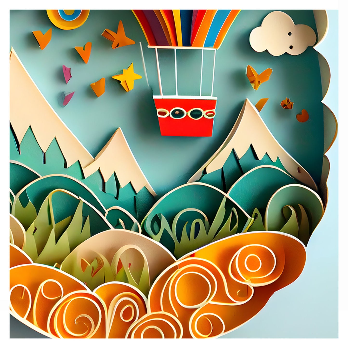 Hot Air Balloon Nursery Art